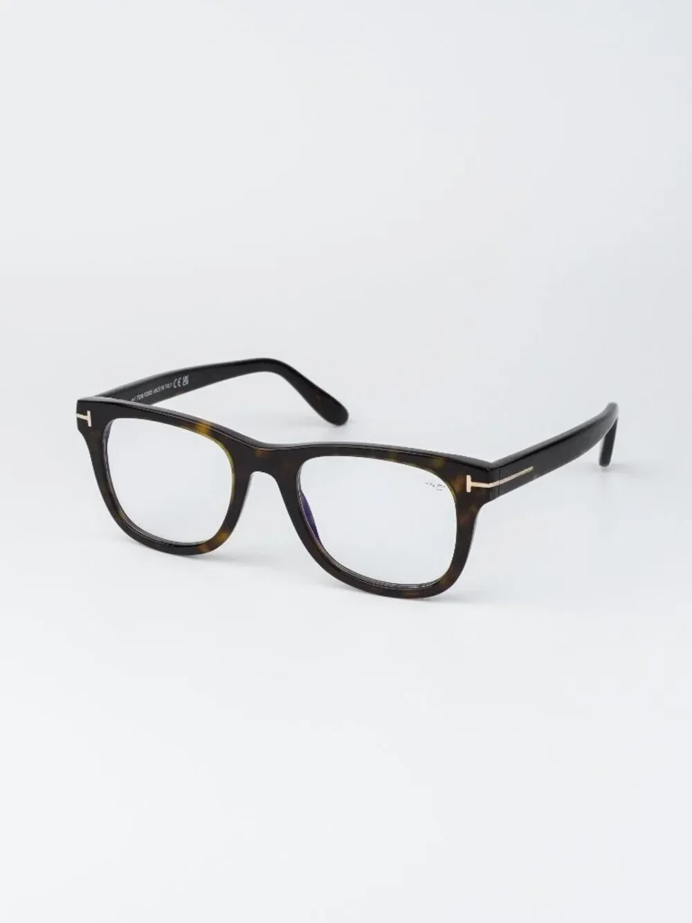 Tom Ford Women Eyeglasses Havana Square FT5820-B 052 NEW AUTHENTIC